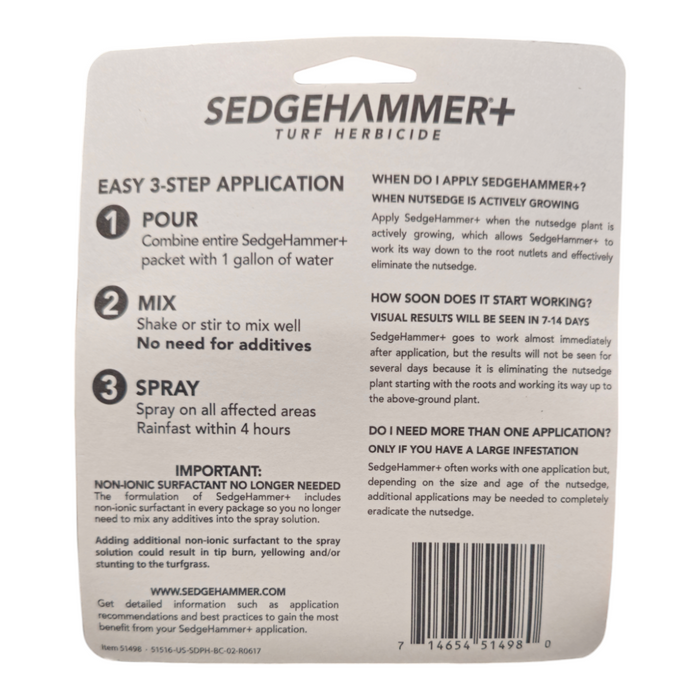 Sedgehammer+ Turf Herbicide