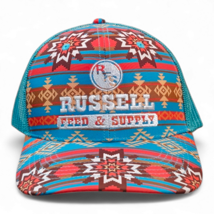 Russell Feed Trucker Hat Aztec Design Collection