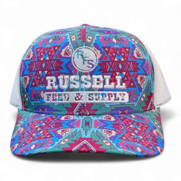 Russell Feed Trucker Hat Aztec Design Collection