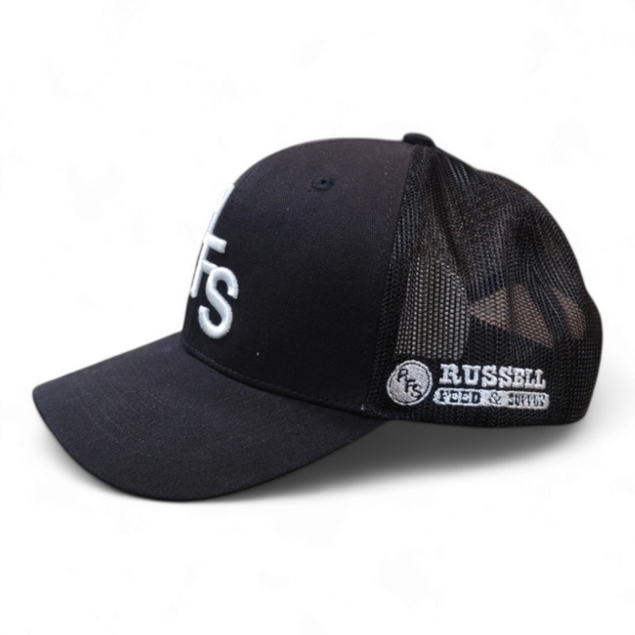 Russell Feed "RFS" Brand Trucker Black Hat