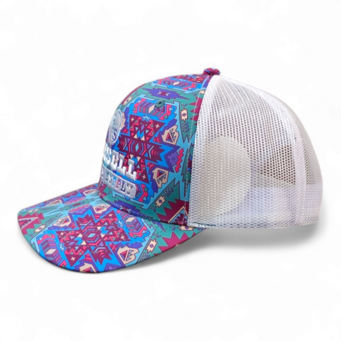 Russell Feed Trucker Hat Aztec Design Collection