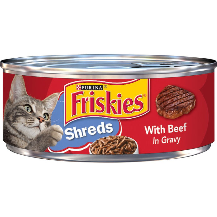 Friskies Cat Can Shredded Beef & Gravy 5oz 24ct