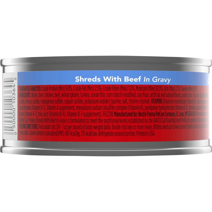 Friskies Cat Can Shredded Beef & Gravy 5oz 24ct