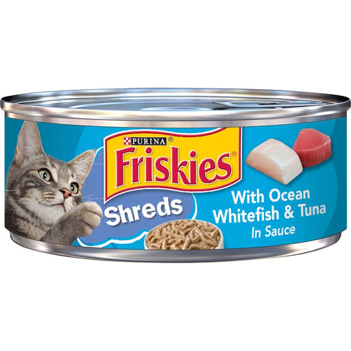 Friskies Cat Can  Shredded Ocean Whitefish & Tuna 5oz 24ct