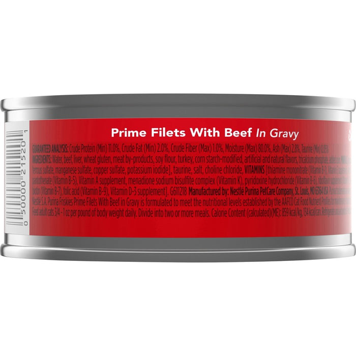 Friskies Cat Can Prime Filet Beef 5oz 24ct