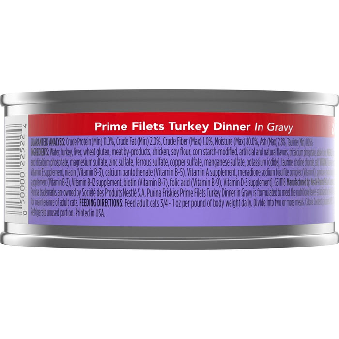 Friskies Cat Can Prime Filet Turkey 5oz 24ct