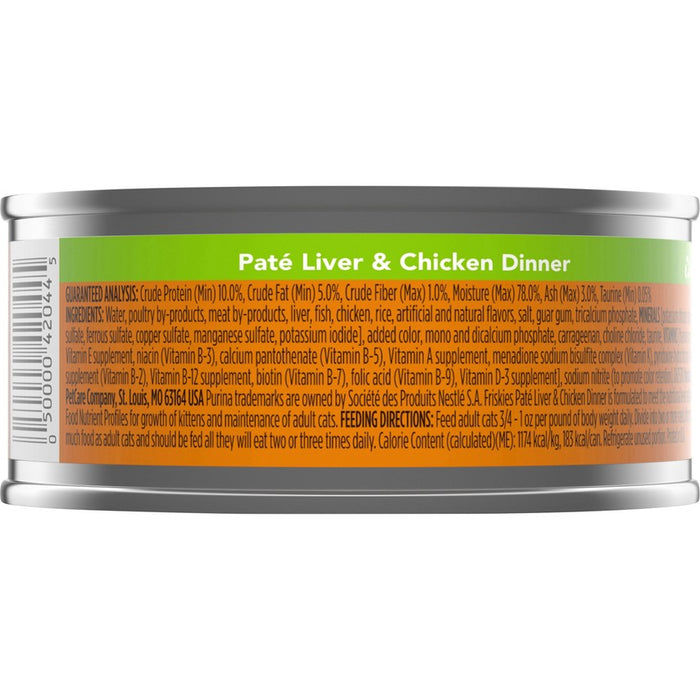 Friskies Cat Can Pate Liver & Chicken 5oz 24ct