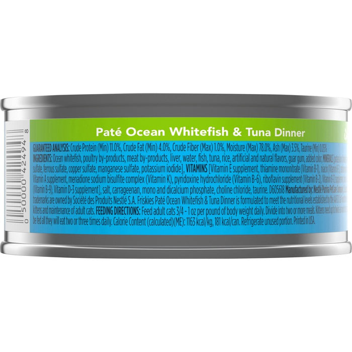 Friskies Cat Can Pate Ocean Whitefish & Tuna 5oz 24ct